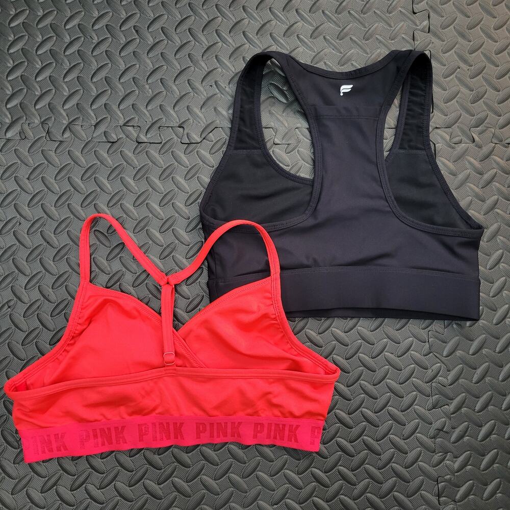 Victorias Secret PINK + Fabletics Racerback Sports Bra Lot Medium Athleisure Gym